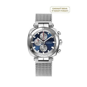 Herbelin 35664AP25B Newport Heritage Chrono Çelik Erkek Kol Saati