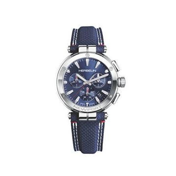 Herbelin 37658AP15BL Newport Chronograph Çelik Gri Erkek Kol Saati