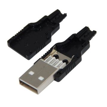 Herbirivar IC264A Monteli Plastik Kapalı Jak Usb Erkek Kablo