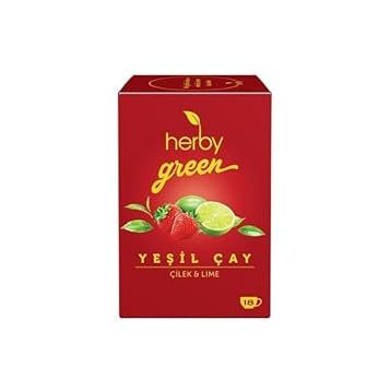 Herby 18'li Çilek ve Lime Yeşil Çay