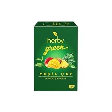 Herby 18'li Mango ve Ananas Yeşil Çay (3 adet)