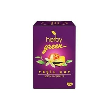 Herby 18'li Şeftali ve Vanilya Yeşil Çay