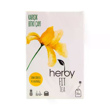 Herby Fit 20'li Tea Elma Sirkeli Ananaslı Form Bitki Çayı