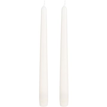 Herdekora 2'li Paket Beyaz 25 cm Şamdan Mumu