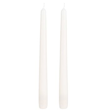 Herdekora 2'li Paket Beyaz 25 cm Şamdan Mumu