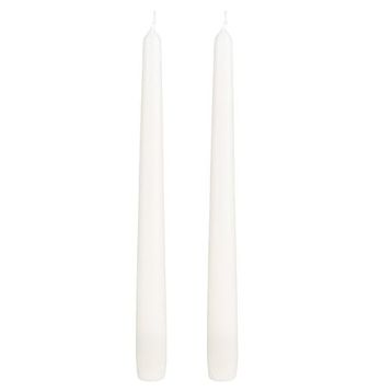 Herdekora 2'li Paket Beyaz 25 cm Şamdan Mumu