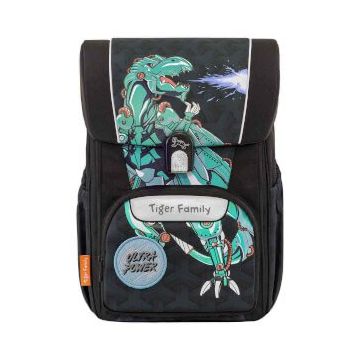 Herlitz TGJP-007A Siyah Dinozor Desenli Okul Çantası
