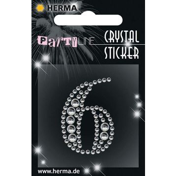 Herma Sayı 6 Kristal Etiket