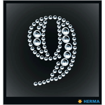 Herma Sayı 9 Kristal Etiket