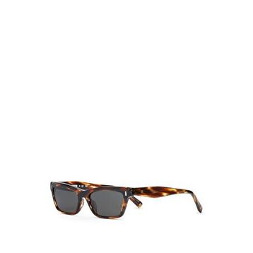 Hermossa Burcu Esmersoy X HM 1654 C2 Dikdörtgen Asetat Kahverengi Havana Unisex Güneş Gözlüğü