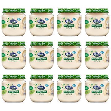 Hero Baby 12x120 gr Organik Sütlaç Kavanoz Maması