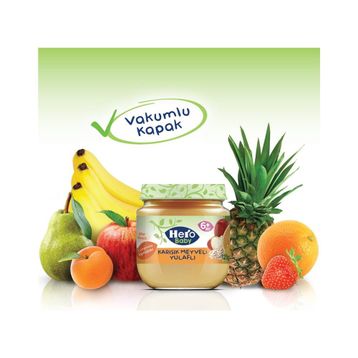 Hero Baby 6+ Ay 125 gr Karışık Meyveli Yulaflı Kavanoz Mama
