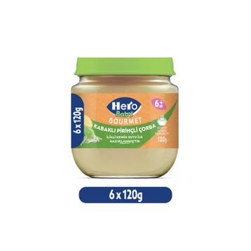 Hero Baby Gourmet Kabaklı Pirinçli 6x120 gr Kavanoz Mama