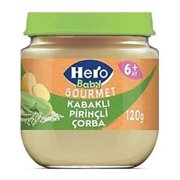 Hero Baby Gourmet Kabaklı Pirinçli Çorba 120 gr Kavanoz Mama