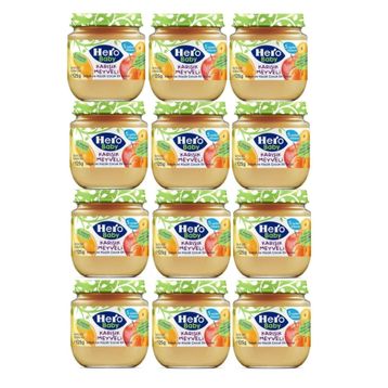 Hero Baby Karışık Meyveli 12x125 gr Kavanoz Maması