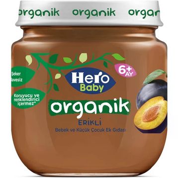 Hero Baby Organik Erik Püresi 120 gr Kavanoz Mama