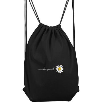 Hero Tasarım BLL821 Love Yourself Papatya Siyah Spor Sırt Çantası