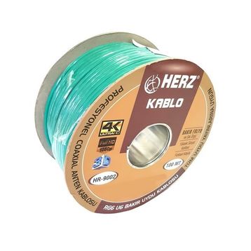 Herz RG6U6 100 mt Yeşil Uydu Anten Kablosu