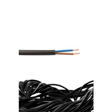 Hes 2x1 mm Siyah H05VV-F Ttr Kablo