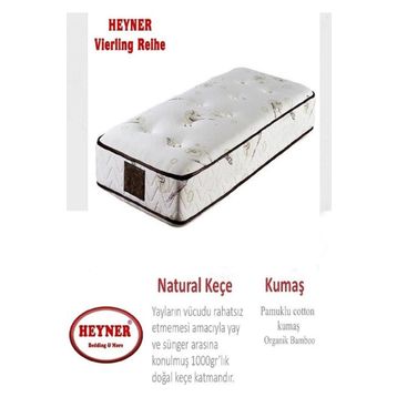 Heyner Bamboo Ortopedik Yaylı 80x130 cm Bebek Yatağı