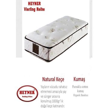 Heyner Bamboo Ortopedik Yaylı 80x130 cm Bebek Yatağı