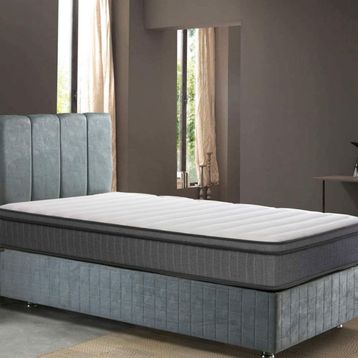 Heyner Kuş Tüyü Pedli Bamboo Kumaşlı Yaylı 100x200 cm Yatak