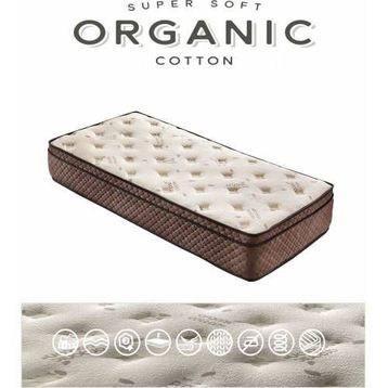 Heyner Organic Cotton 80x160 Yaylı Lüx Ortopedik Pedli Yatak
