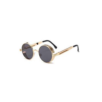 HGM Yuvarlak Metal Çerçeve Unisex Güneş Gözlüğü