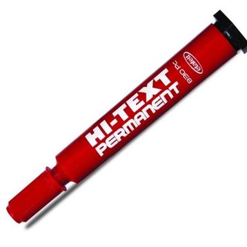 Hi-Text Kırmızı 830PC Kesik Uçlu Koli Kalemi
