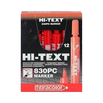 Hi-Text Kırmızı 830PC Kesik Uçlu Koli Kalemi