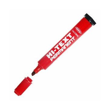 Hi-Text PB830C Permanent Kesik Uç Kırmızı Markör Kalem