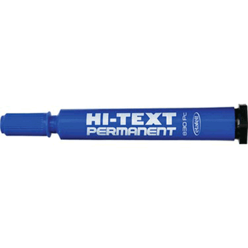 Hi-Text Permanent 830PC Mavi Kesik Uçlu Markör