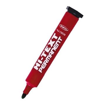 Hi-Text Yuvarlak Uçlu Kırmızı 830 Pbk Markör Kalem