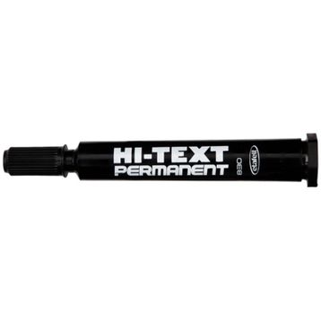 Hi-Text Yuvarlak Uçlu Siyah 830PB 12'li Paket Markör