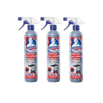 Highgenic 500 ml Köpük Fırın Ocak Mangal Aspiratör Temizleyici (3 adet)