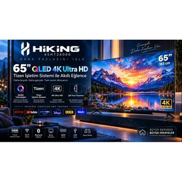 Hiking 65HT28000 65 inç 165 Ekran 4K Ultra HD Tizen LED TV