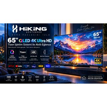 Hiking 65HT28000 65 inç 165 Ekran 4K Ultra HD Tizen LED TV