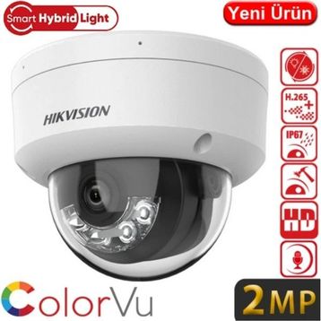 Hikvision DS-2CD1121G2-LIUF Renkli Sesli 2MP 1080P 2.8MM H26 IP Dome Kamera