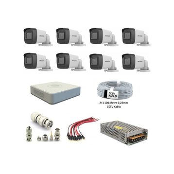 Hikvision DS-2CE16D0T-EXIPF 2 MP 2.8 mm Cmos Exir 1080P 20 mt HD-TVI Plastik Kasa IR Bullet Kamera