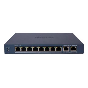 Hikvision DS-3E1310P-EI/M 8 Port 60W Full PoE 10/100 2xUplink Yönetilemez Metal Switch