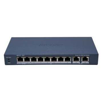 Hikvision DS-3E1310P-EI/M 8 Port 60W Full PoE 10/100 2xUplink Yönetilemez Metal Switch
