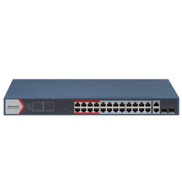 Hikvision DS-3E1326P-EI 24 Port 370W Yönetilebilir PoE Switch
