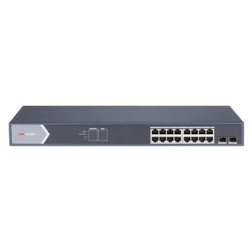 Hikvision DS-3E1518P-SI 16 Port 250W Full PoE Gigabit 2xSFP Akıllı Rack Mount Yönetilebilir Switch