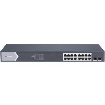 Hikvision DS-3E1518P-SI 16 Port 250W Full PoE Gigabit 2xSFP Akıllı Rack Mount Yönetilebilir Switch