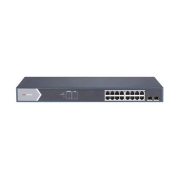 Hikvision DS-3E1518P-SI 16 Port 250W Full PoE Gigabit 2xSFP Akıllı Rack Mount Yönetilebilir Switch