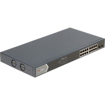 Hikvision DS-3E1518P-SI 16 Port 250W Full PoE Gigabit 2xSFP Akıllı Rack Mount Yönetilebilir Switch
