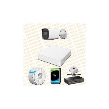 Hikvision Provzen 1 IP 4MP Colorvu Hibrit Güvenlik Kamerası