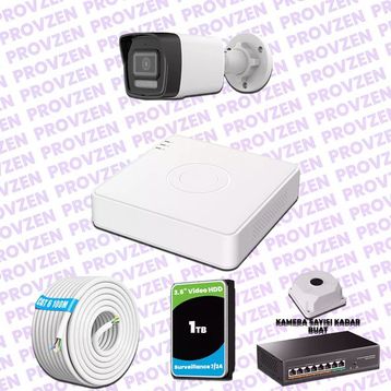 Hikvision Provzen 1 IP 4MP Colorvu Hibrit Güvenlik Kamerası