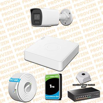 Hikvision Provzen 1 IP 4MP Colorvu Hibrit Güvenlik Kamerası