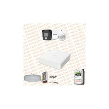 Hikvision Provzen 1 Kameralı Colorvu Hibrit Güvenlik Kamerası